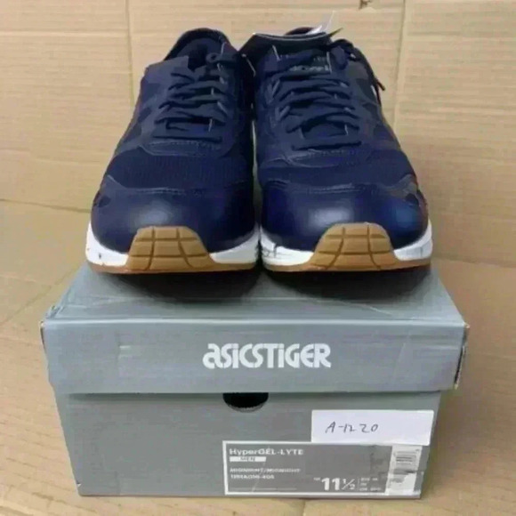 K1220. NEW! Asicstiger Hyper gel-Lyte-Midnight-US 11.5 Mens - Picture 3 of 4